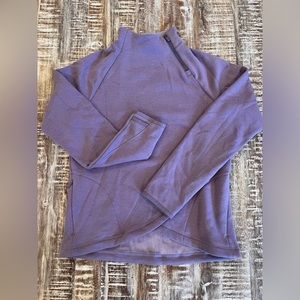 Athleta girl purple mock neck zipper up sweatshirt. Size XL/14